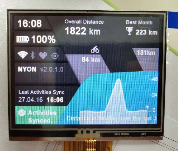 320x240 Pixels 3.5 Inch Tft Lcd Screen With Touch Panel  HX8238-D 24bit RGB