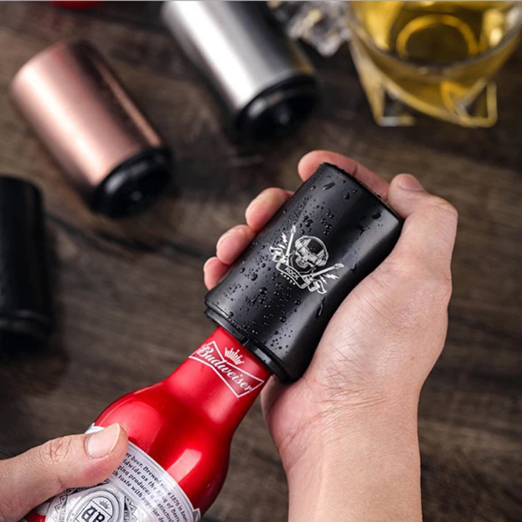
Portable magnetic automatic beer bottle opener for stainless bottle opener,stainless steel bottle opener automatic for push down 