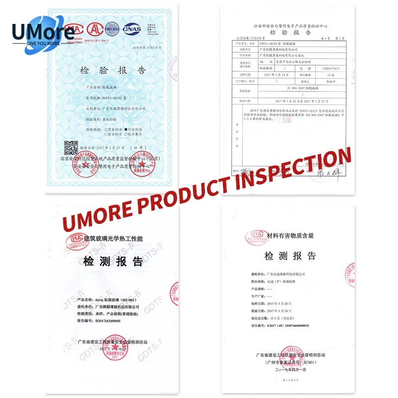 UMore Nano Ceramic Film Explosion Proof Building solar heat insulation home Security Commercial Car Window Safety Clear Film