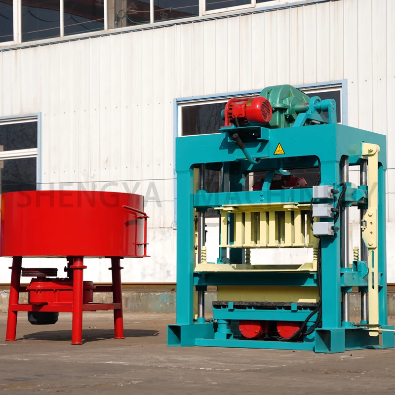 qtj4-40 hydraulic cement block machine clay brick stacker brick machine making automatic