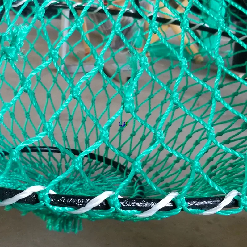 Aquaculture Trap Plastic Coated Folding crab net catch bait folding fishing Crab traps for sale