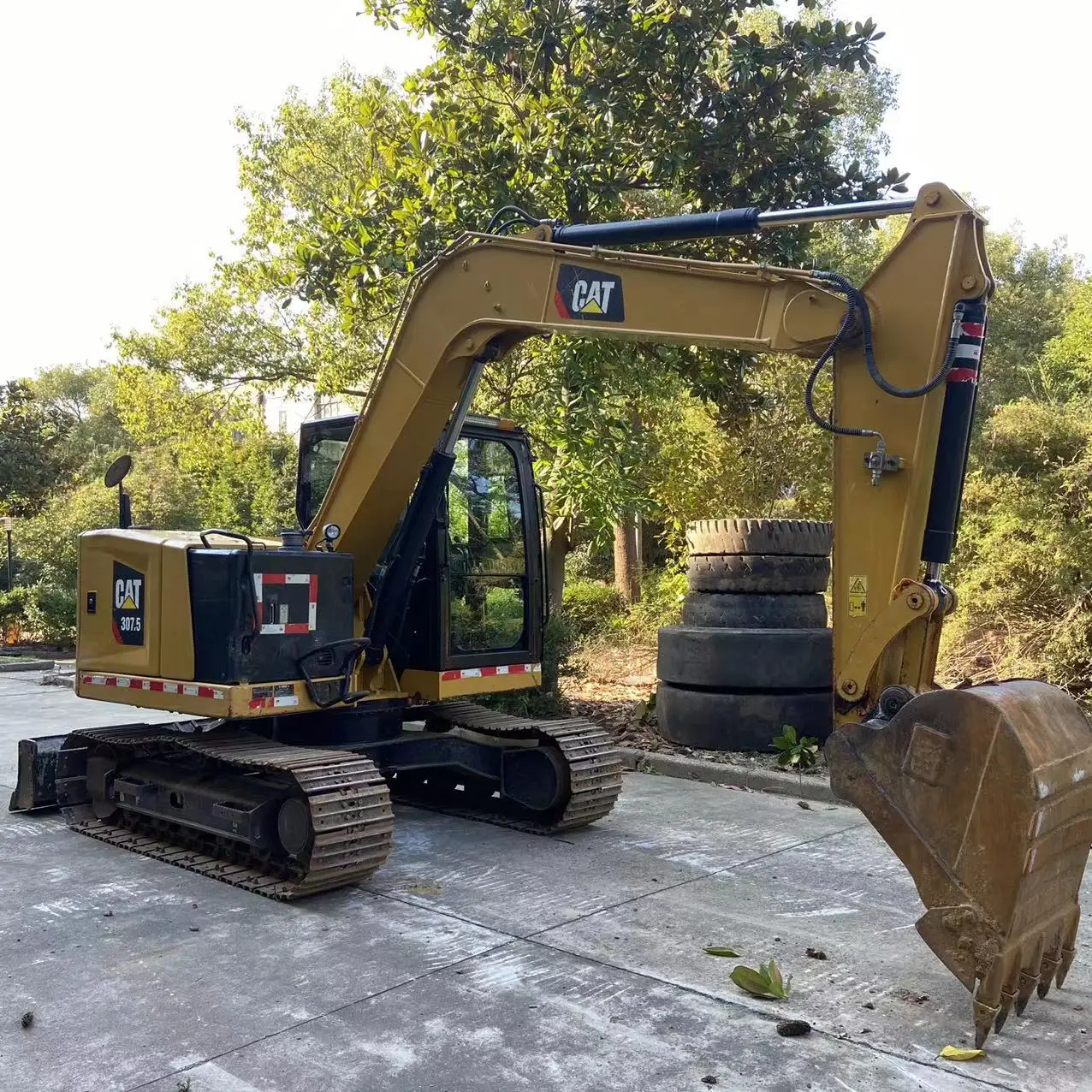 used good condition cat 307.5 excavator for sale with cheap price in shanghai