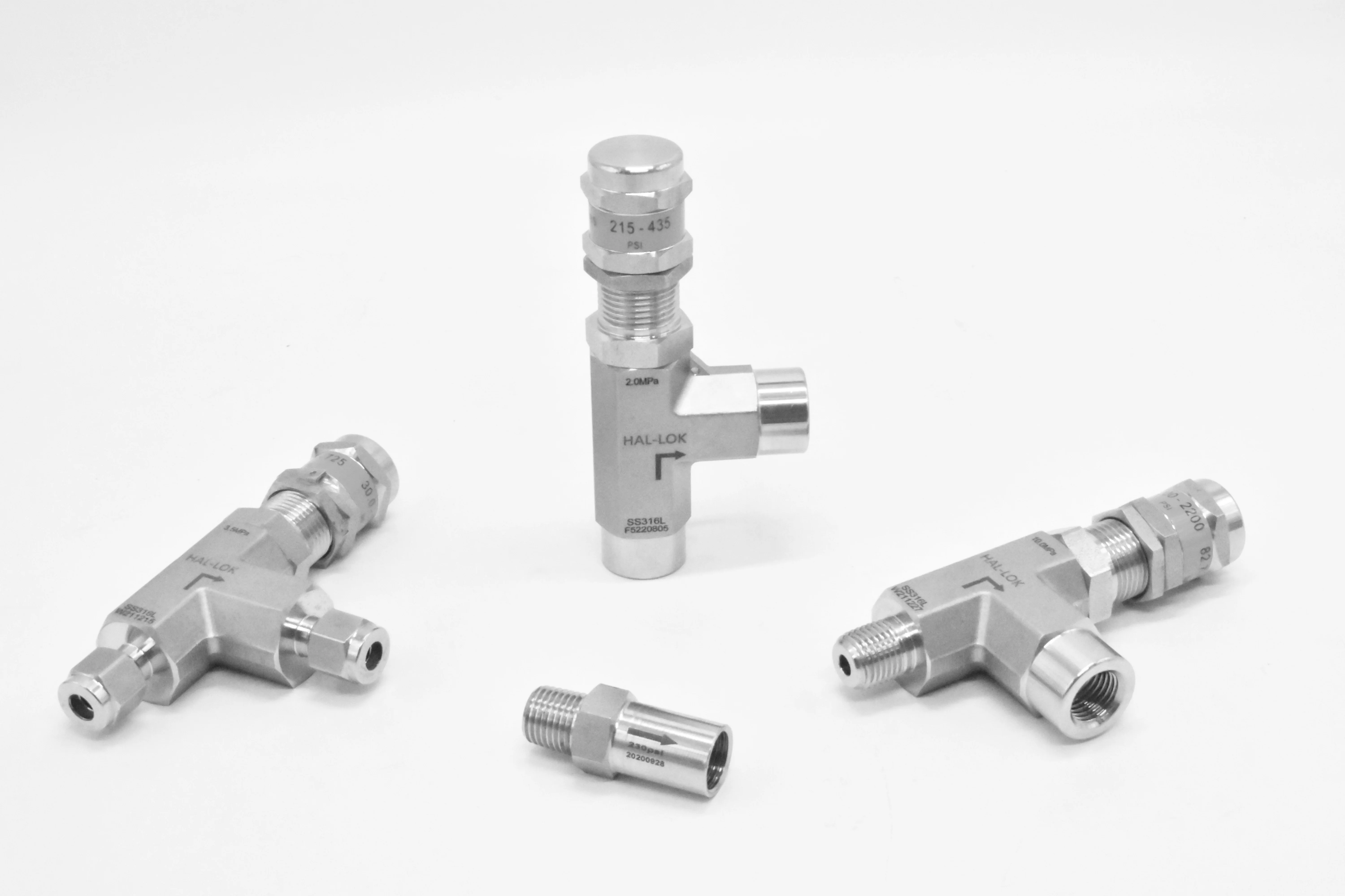 SS316L Stainless Steel Female And Male Straight Pattern Safety Relief Valve Automatic Pressure Relief Valve