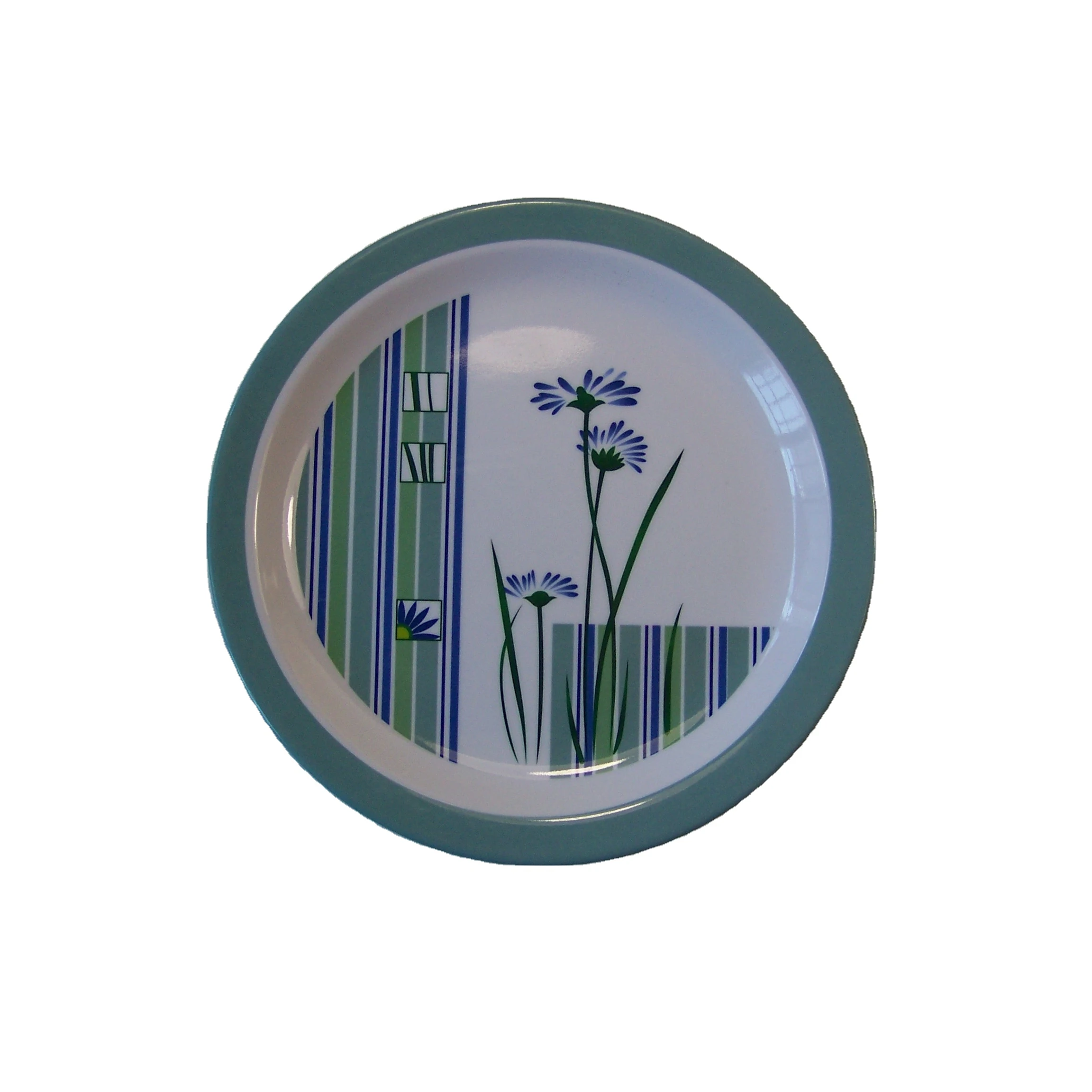 Китайская элегантная обеденная тарелка Заводская поставка индивидуальная меламиновая пластиковая круглая посуда используемая в