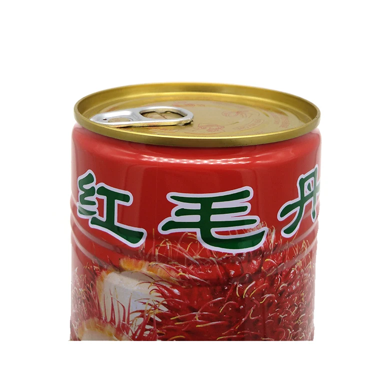 Hot selling empty easy open food tinplate cans for fruit canned food