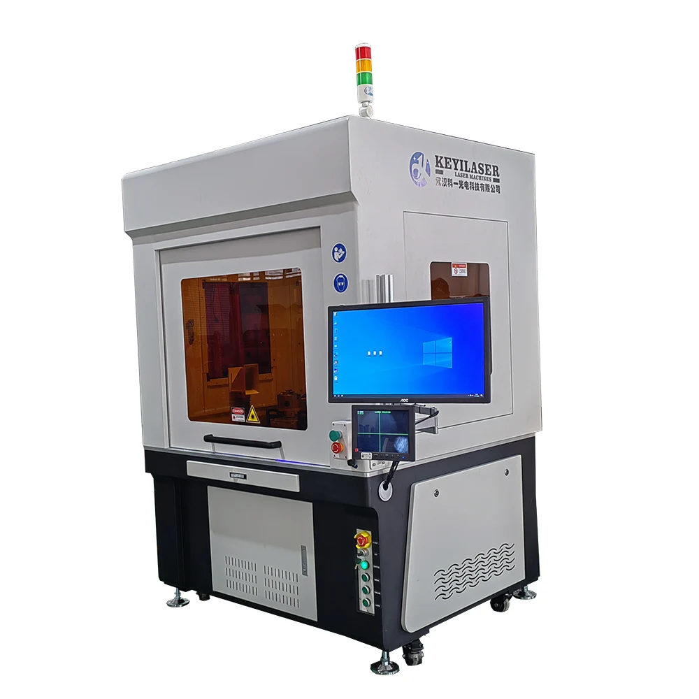 KEYILASER 1000W Laser Welder Continuous EDMA704 CNC Enclosed Automatic Laser Welding Machine For Stainless Steel