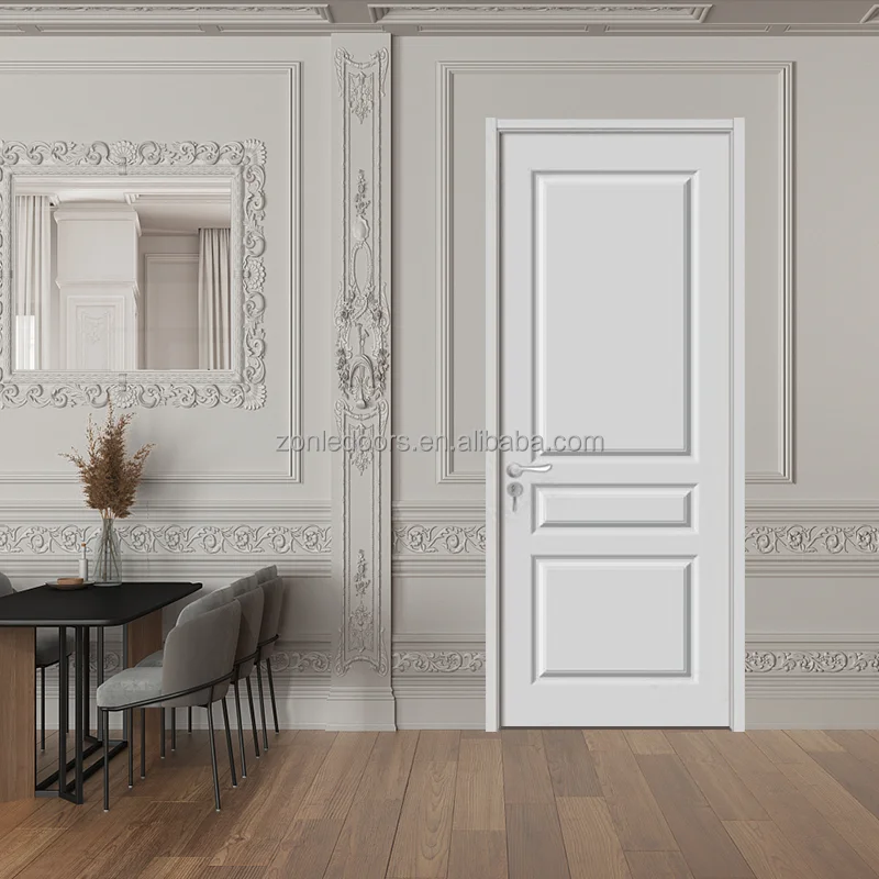 Latest Modern Design China Suppliers Hot Sale Interior Wooden Door Low Price Doors Wpc Pvc Mdf Wood Door With Smart Lock