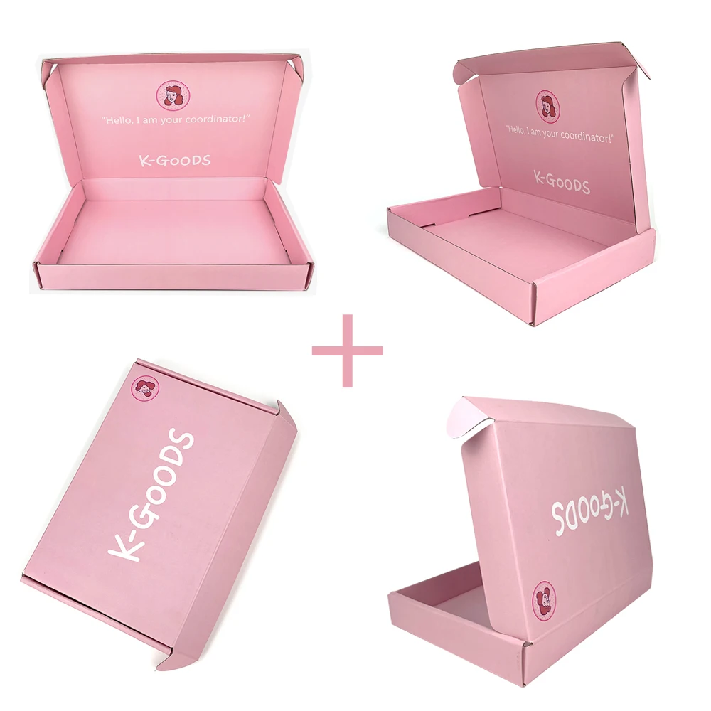 5 Ply Pink Color Lightweight Shipping Boxes For Small Business Goods Packaging