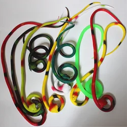 Halloween New Arrival Factory Direct Fun Funny Squeeze Artificial Silicone Animal Rubber Snake Toy