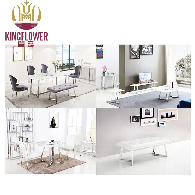 
High quality American stainless steel sofa modern design sofa chair set 