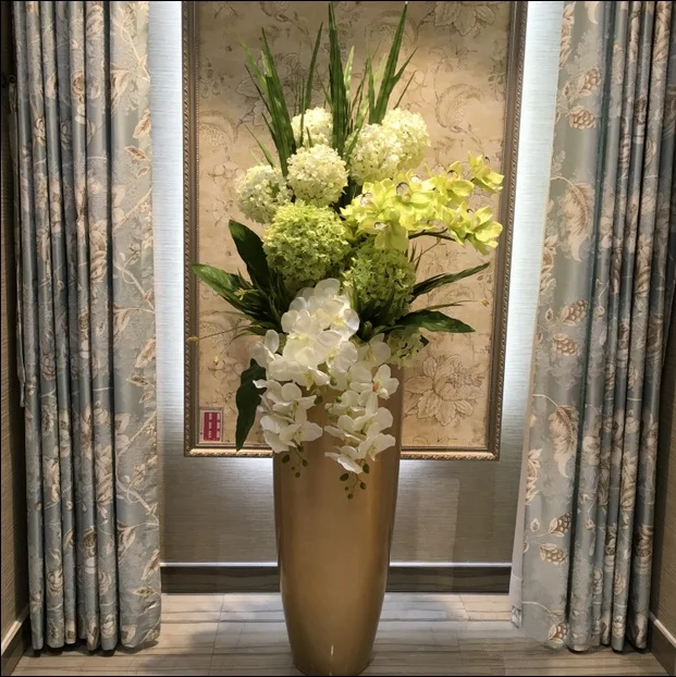 round gold decorative vases garden pots & planters for decoration