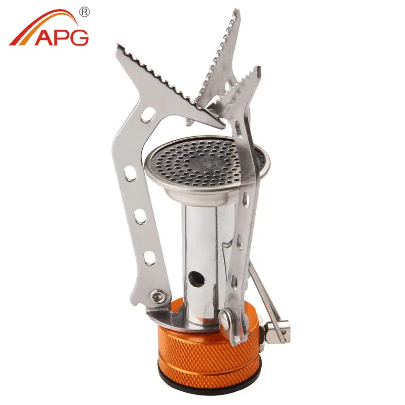 Alloy Mini Portable Outdoor Stove Wild Survival Cooking Picnic Gas Burner Equipment Outdoor Camping Gas Stove