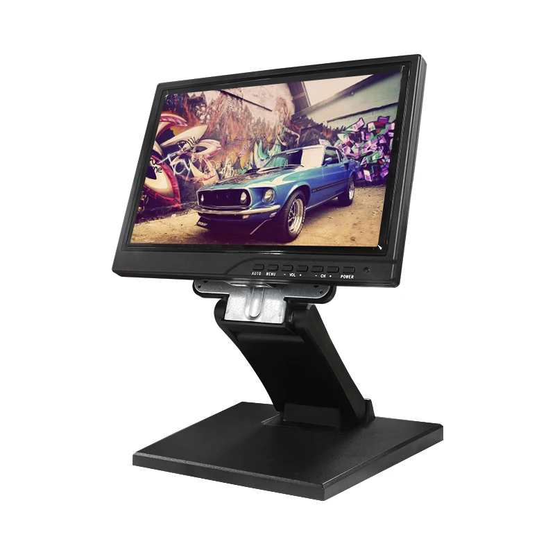  Быстрая доставка VGA USB 10 1 дюймовый емкостный сенсорный экран монитор с подставкой и отверстием vesa