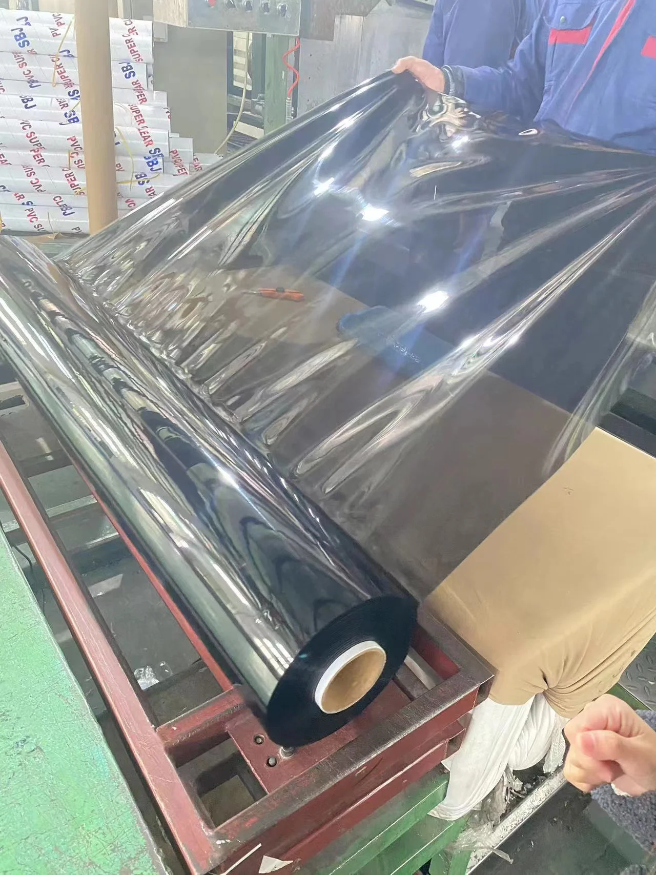 Factory Custom clear colorful film Transparent Pvc Plastic Rolls Clear Pvc Film clear vinyl roll