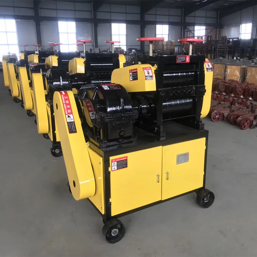 China Waste Round Bar Straightener Supply Scrap Bar Straightening Machine