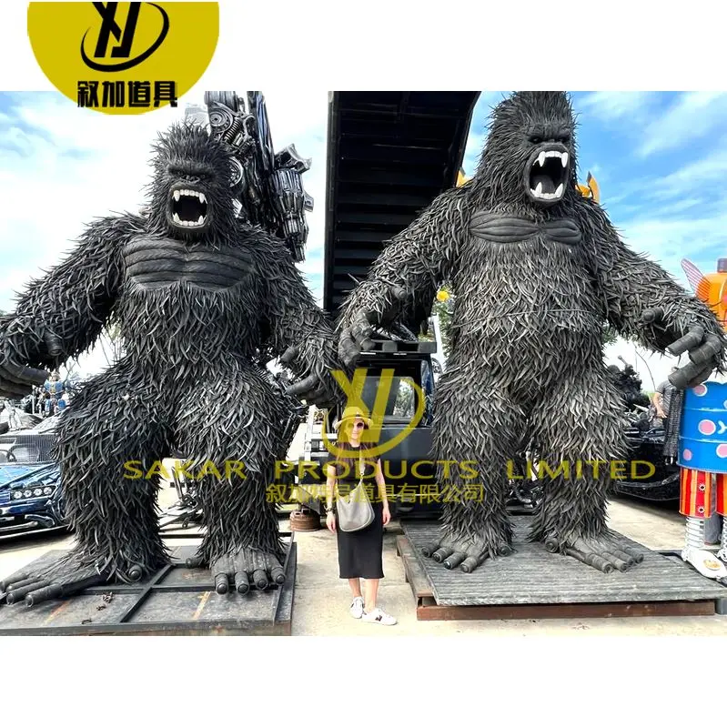 Shopping Center Commercial Street Metal Outdoor giant sculpture robot