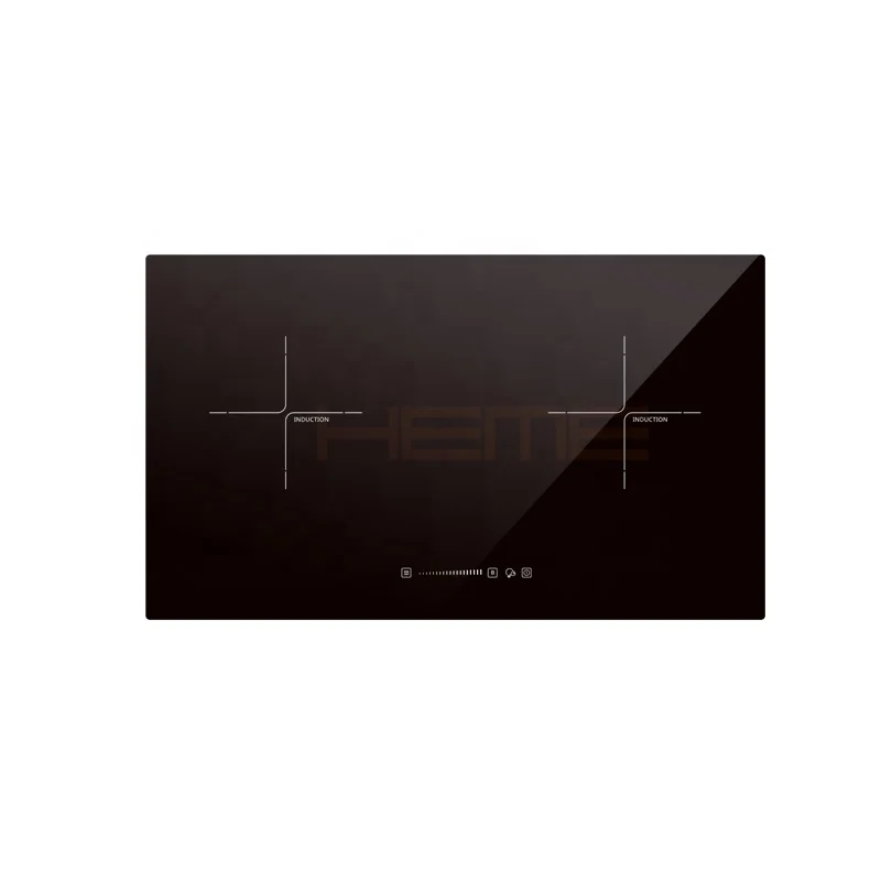 Household Kitchen Appliances Double Burner Electric Hob 2 Plate Glass Panel  3500W Induction Cooker Stove
