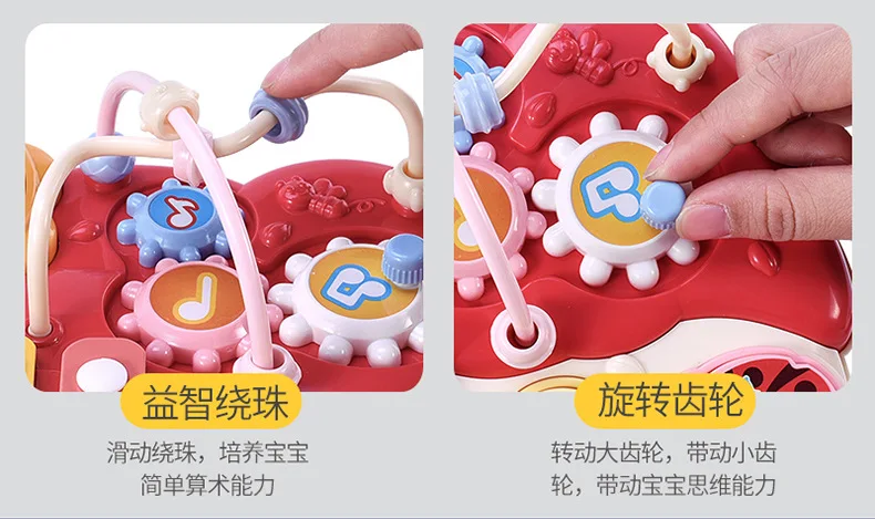 Children 3-6 years old early education educational toys hand knock piano phone pat drum multi-function keyboard story machine