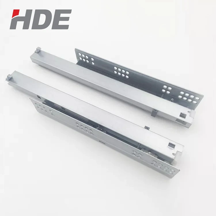 
Factory Top Grade Hot Selling Metal Tandem Concealed Drawer Slides Full Extension Soft Closing Undermount Slide 