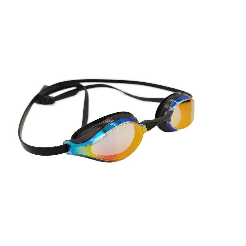 ZLF High Quality swimming match glasses anti-fog soft silicone multi-color mirror coated swimming goggles for adult 4000