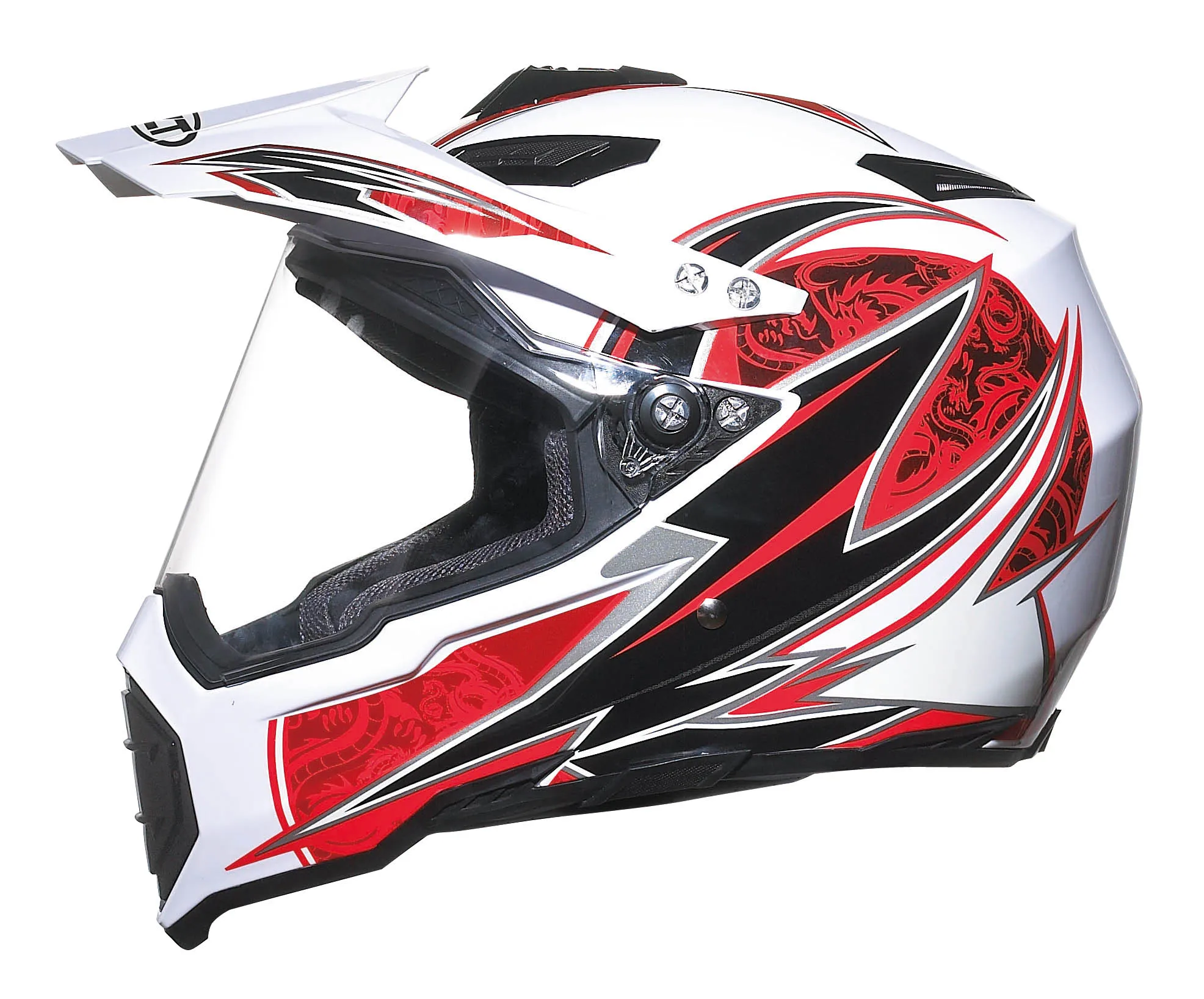 DOT motorcycle adult cross off road helmet with visor
