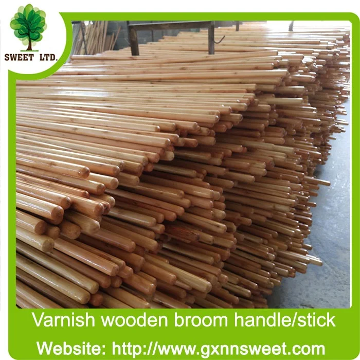 1.5 Meter 1.4 Meter Length 25mm Diameter Broom and Dustpan Set Broom Stick by Machine Making Wooden Stick Broom Handle