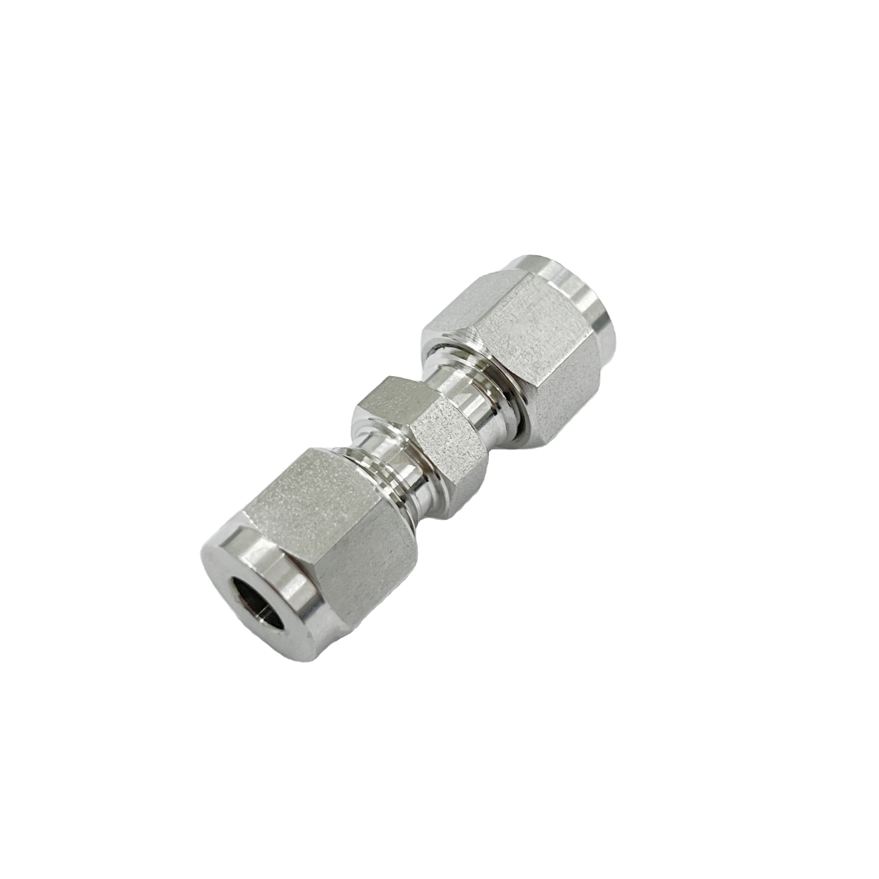 WAKAMASTU Swagelok Type A/C Compression Union Tube Fitting 1/4 3/8 1/2 Straight Union Air Water Gas Oil Hydraulic Pneumatic