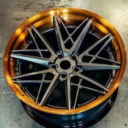 China Alloy Wheels Factory Wholesale Custom 18 19 20 22 inch  Two piece Luxury / Off road /Racing Car Forged Wheel Rims