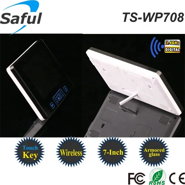 video doorbell phone Saful TS-WP708 300m wireless video door phone for home security