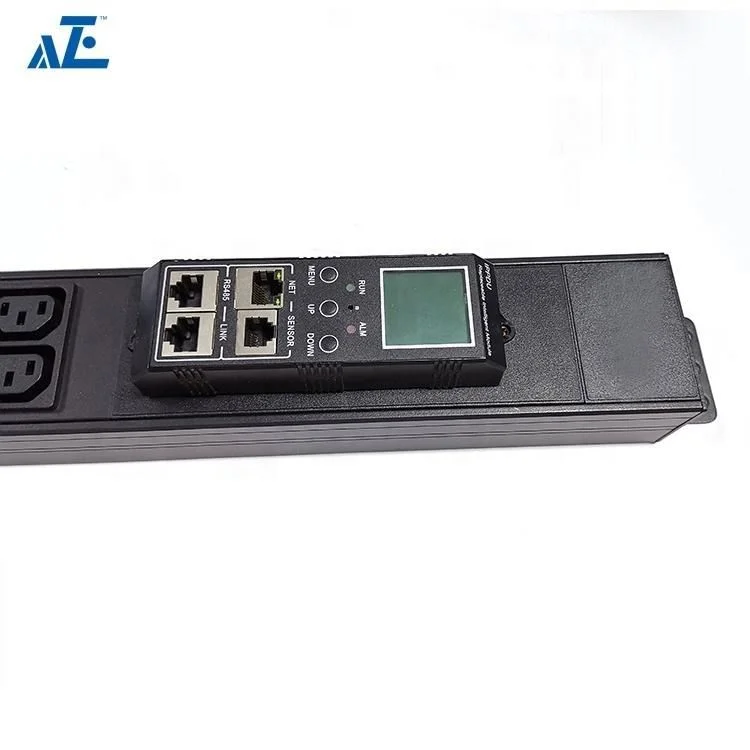 1U 12port Intelligent Power Distribution Unit Metered Rack PDU for KVM console switch