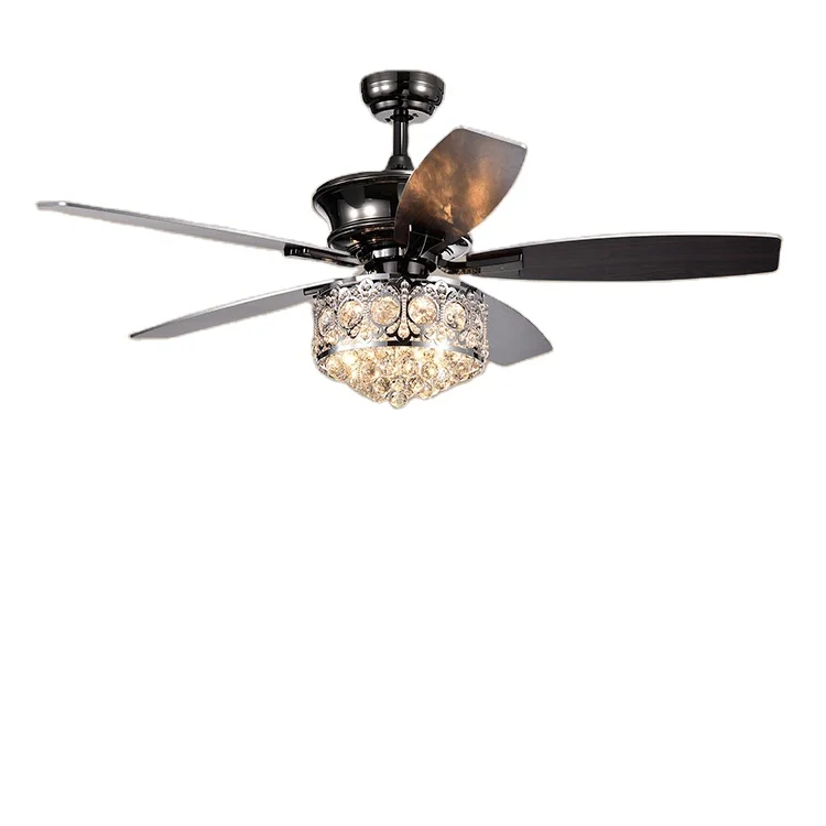 2018 style ceiling fan light home appliances crystal ceiling fan lamp