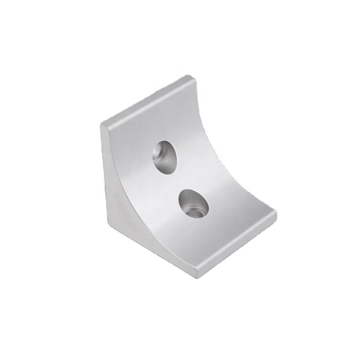 310.1000A.01 Ningbo supplier provided silver 60*60 die cast aluminum corner brackets with free sample