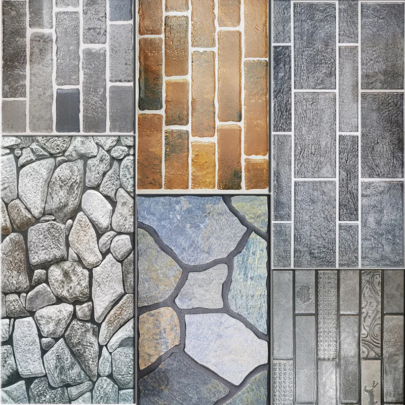 Stone like non-Slip flower pattern interior outdoor ceramic porcelain tiles for wall and floor