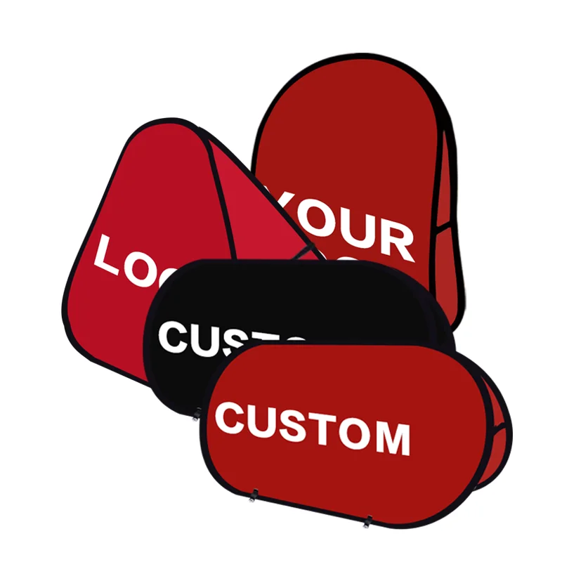 High quality trade booth advertising display polyester customized any logo sublimation blank pop-up photo frame banner