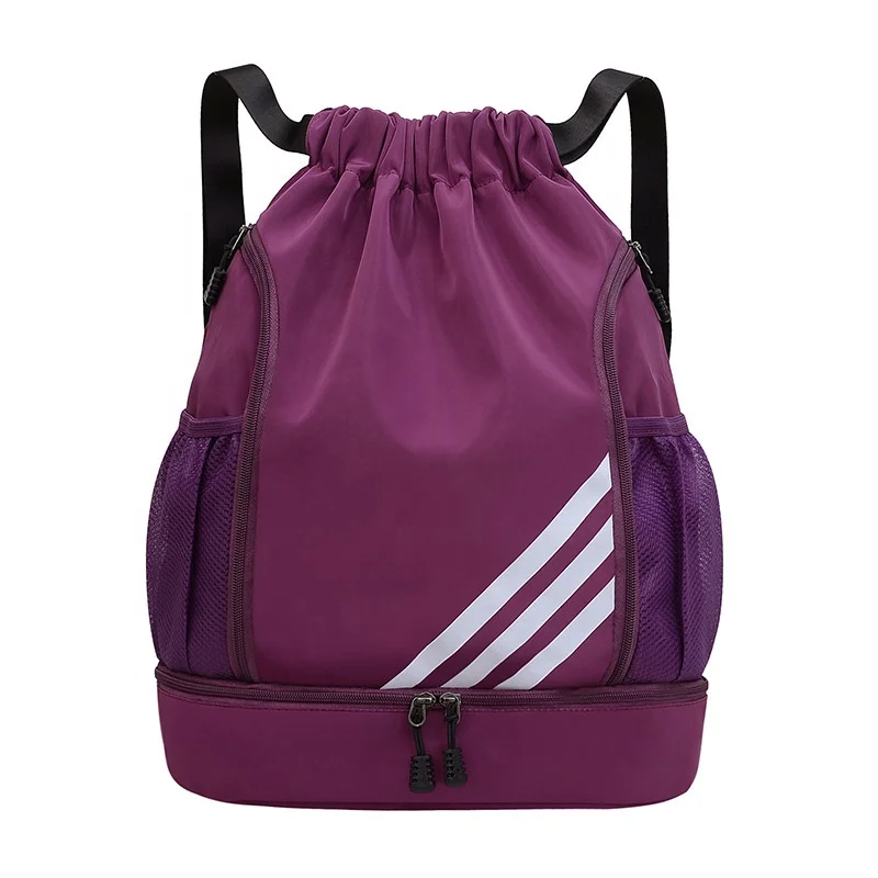 New drawstring pocket backpack, casual travel bag, large capacity folding backpack,  sports basketball bag for students
