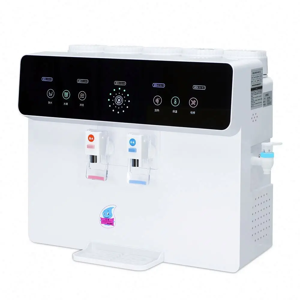 Custom Or Standard Ultrasonic Built Osmosis Inversa Water Purifier Pure Drinking Hot And Cold Wall Mounted Water Dispenser