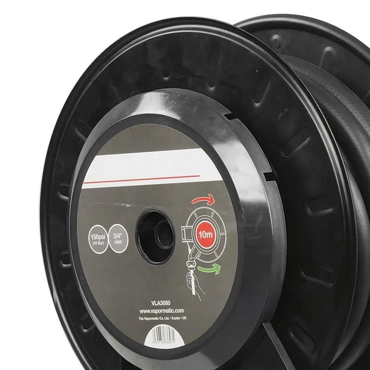 Spring rewind retractable hose reel diesel with simple hose guide