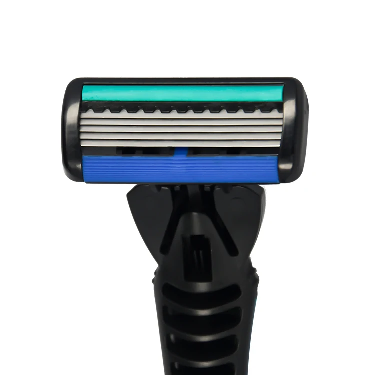 B508DR wholesale hot sell five 5 blade shaving razor blade system razor with soft touch grip handle for man