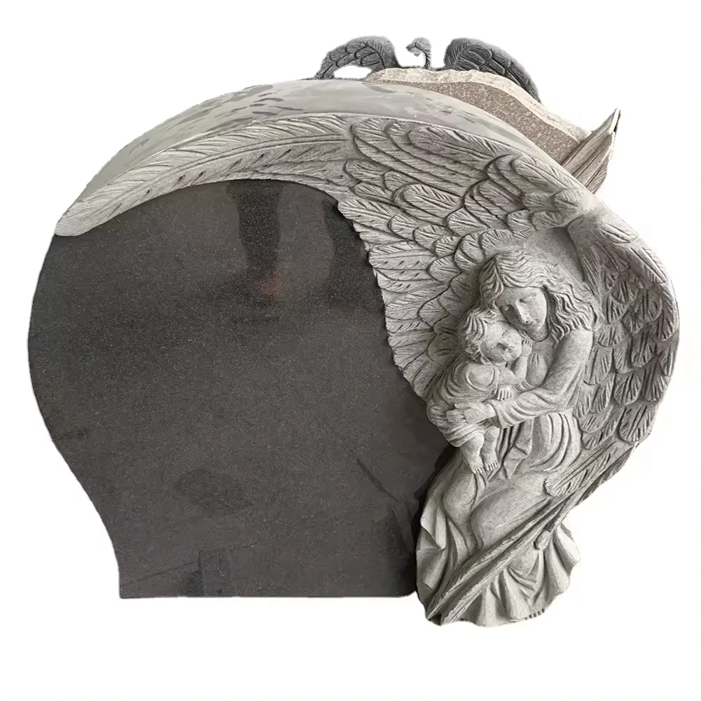 Shengye Wholesale natural black stone tombstones and monuments China black granite tombstones granite monuments graveyards