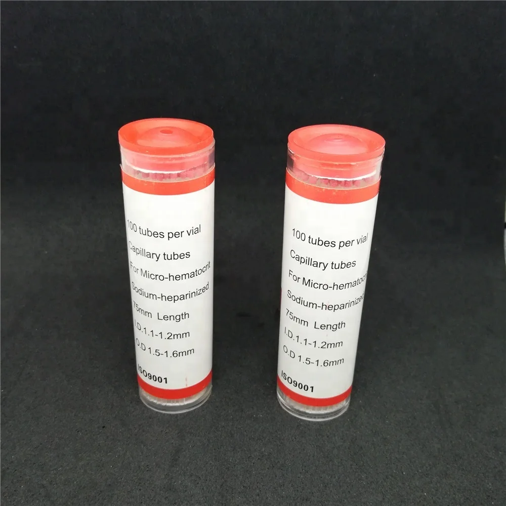 Medical Supply Heparinized Microhematocrit Glass Capillary Test Tube
