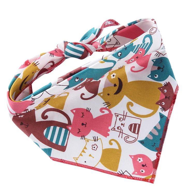 Manufacturer wholesale multi-design cute pattern triangle dog bandanas
