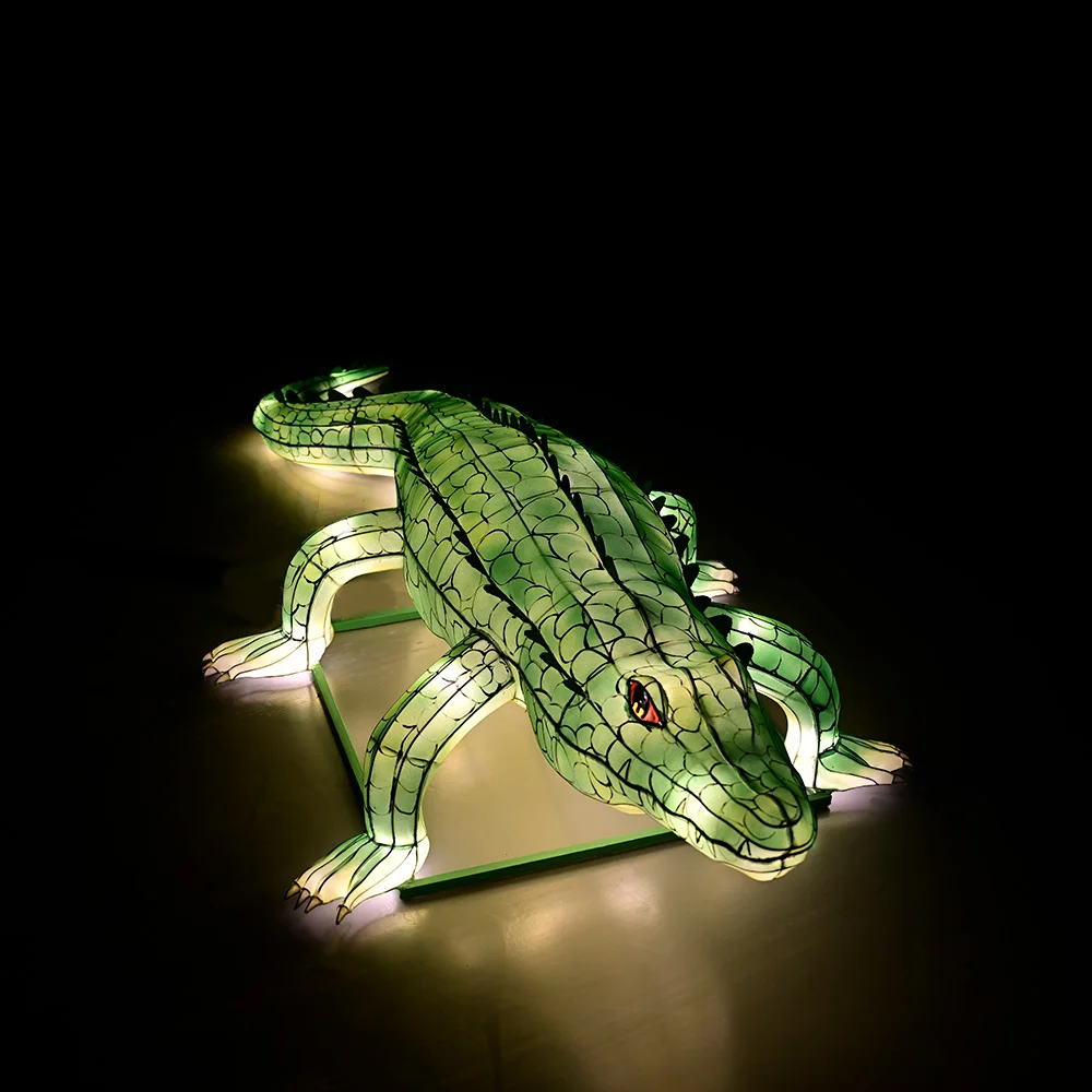 Outdoors Crocodile Lights Traditional Festive Lanterns Halloween Motif Lights Animals Decorative Lighting Decoration