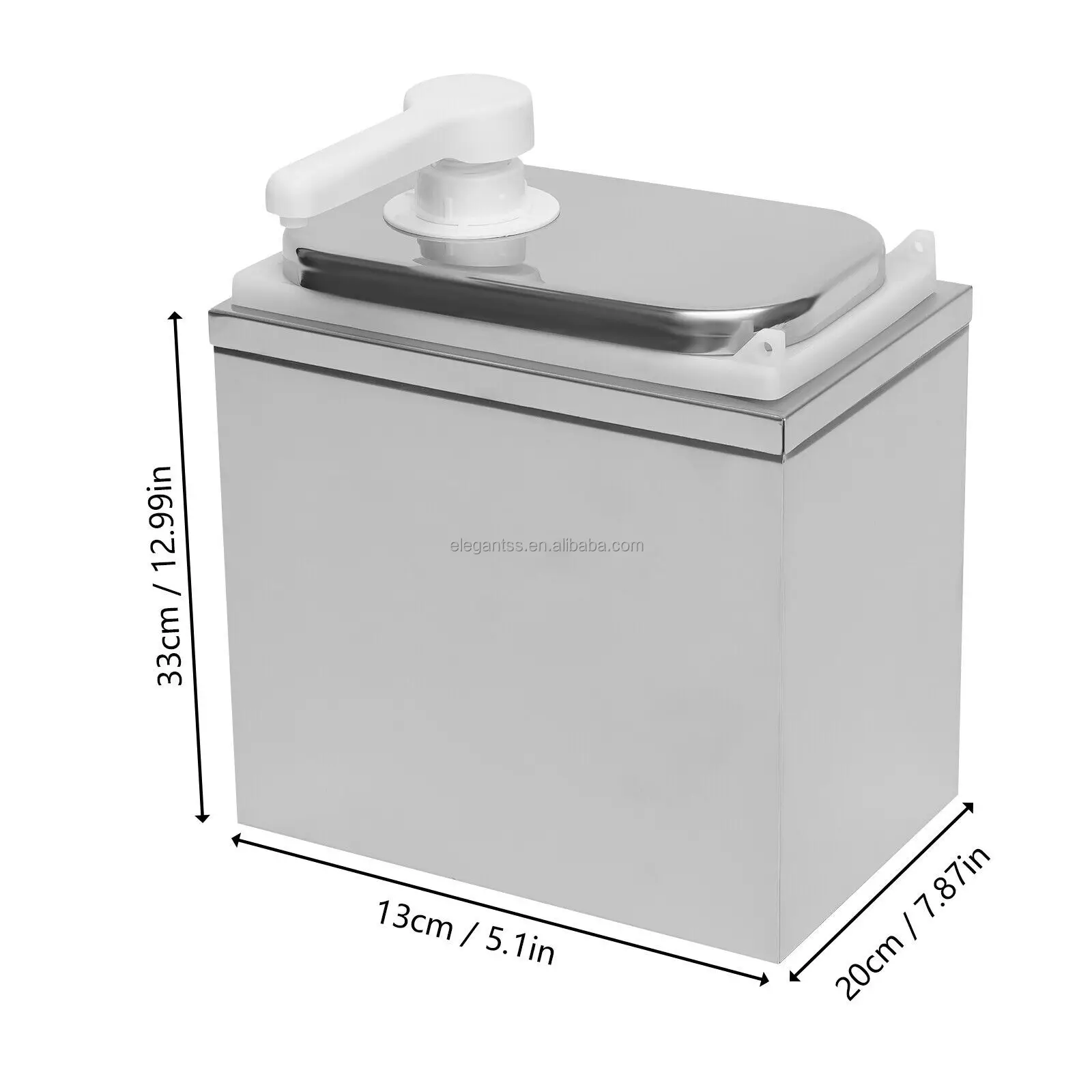 Elegant Commercial Stainless Steel Sauce Dispenser Pump Stainless Steel Ketchup Sauce Pump