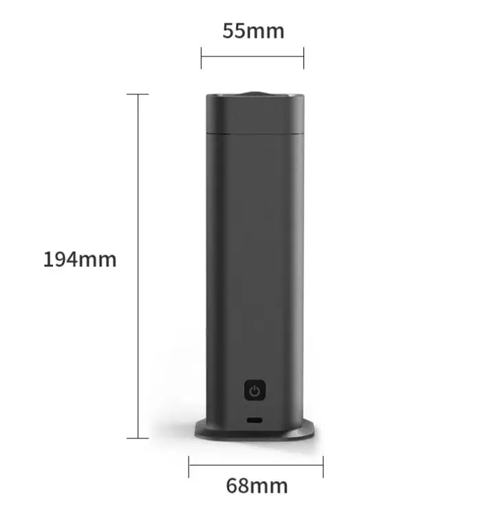 Rechargeable Aluminum nebulizer essential oil air freshener oil diffuser