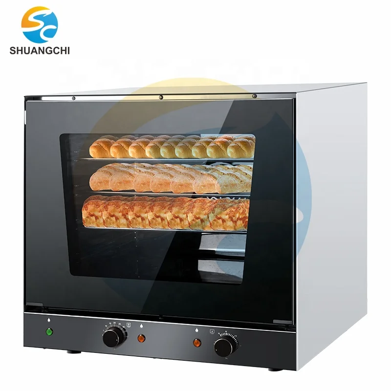 Shuangchi Electric Bakery Oven Desk Top Convection Oven 4 Layers Commercial Bread Baking Built-in Ovens