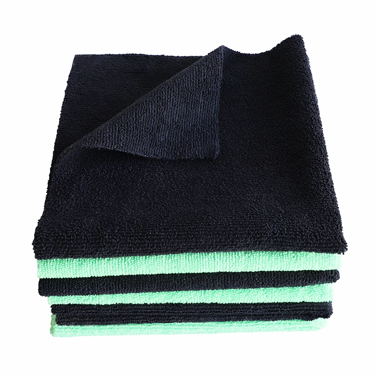 Ultrasonic cut edges microfibre towel cleaning cloth edgeless microfiber towel cloth for cleansing towel