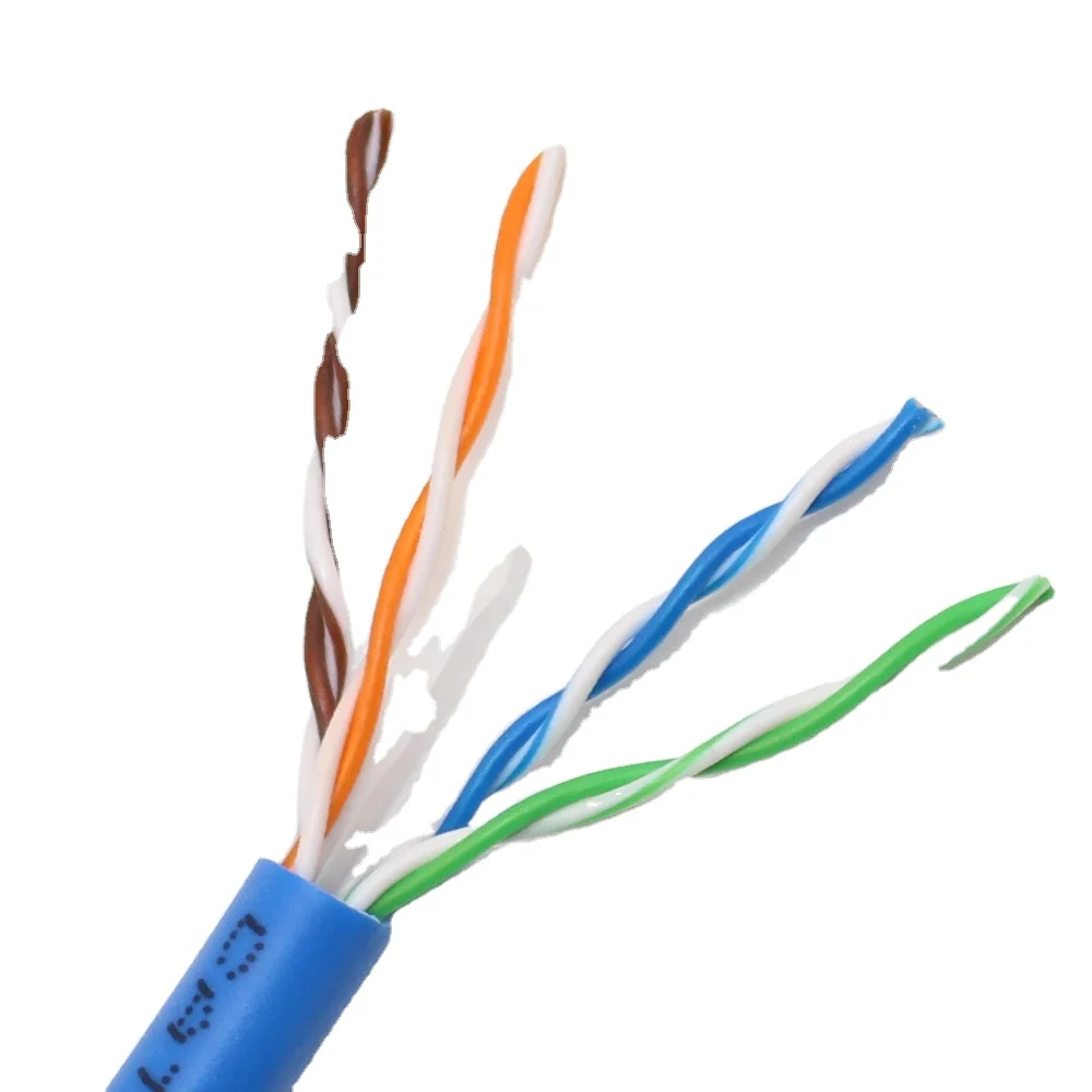 Plastic outdoor hikvison cat6 flat patch cord Ethernet Cable