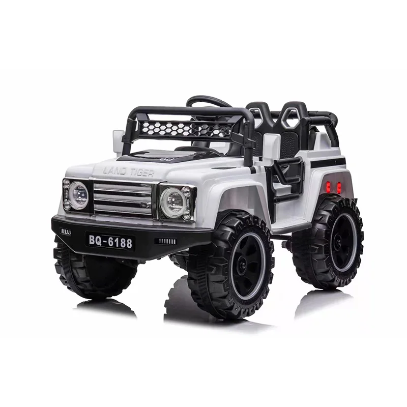 Hot selling white new children two-seater electric off-road ride-on car