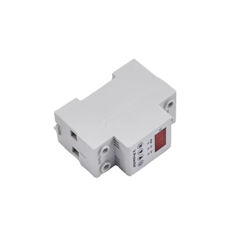 intelligent adjustable over under voltage and over current voltage protector digital electric stablizers 230V AC IEC standard