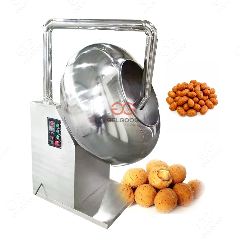 peanut Coating Machine|Automatic Coating Pan|Coated Peanut Machine
